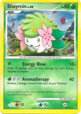 Shaymin 38 127 DPPt Platinum