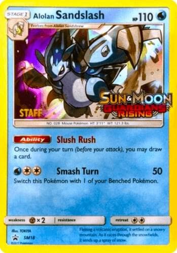 Alolan Sandslash SM18 Prerelease Staff