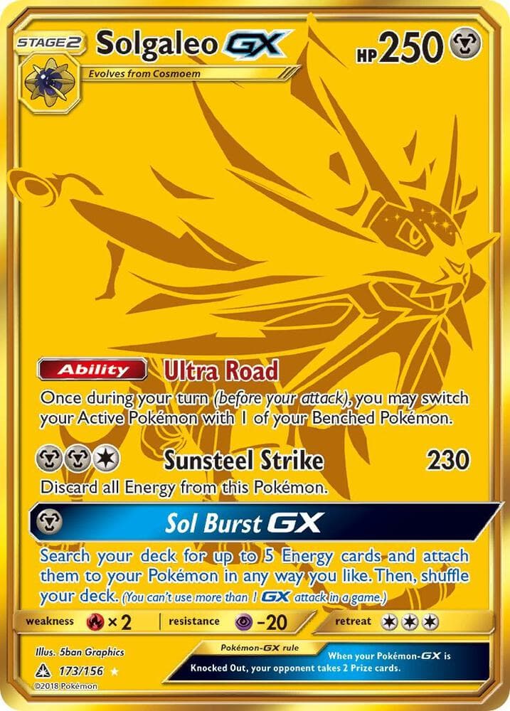 Solgaleo GX Secret Rare