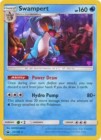 Swampert 35 168 SM Celestial Storm