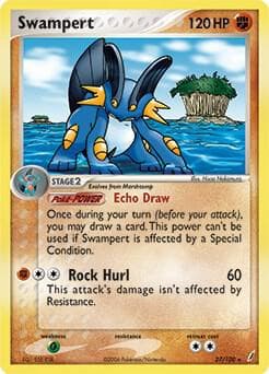 Swampert 27 100 EX Crystal Guardians