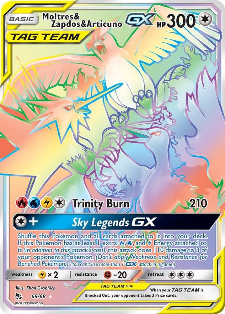 Moltres & Zapdos & Articuno GX Secret