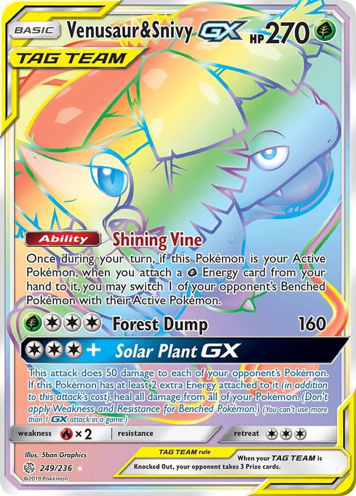 Venusaur & Snivy GX Secret
