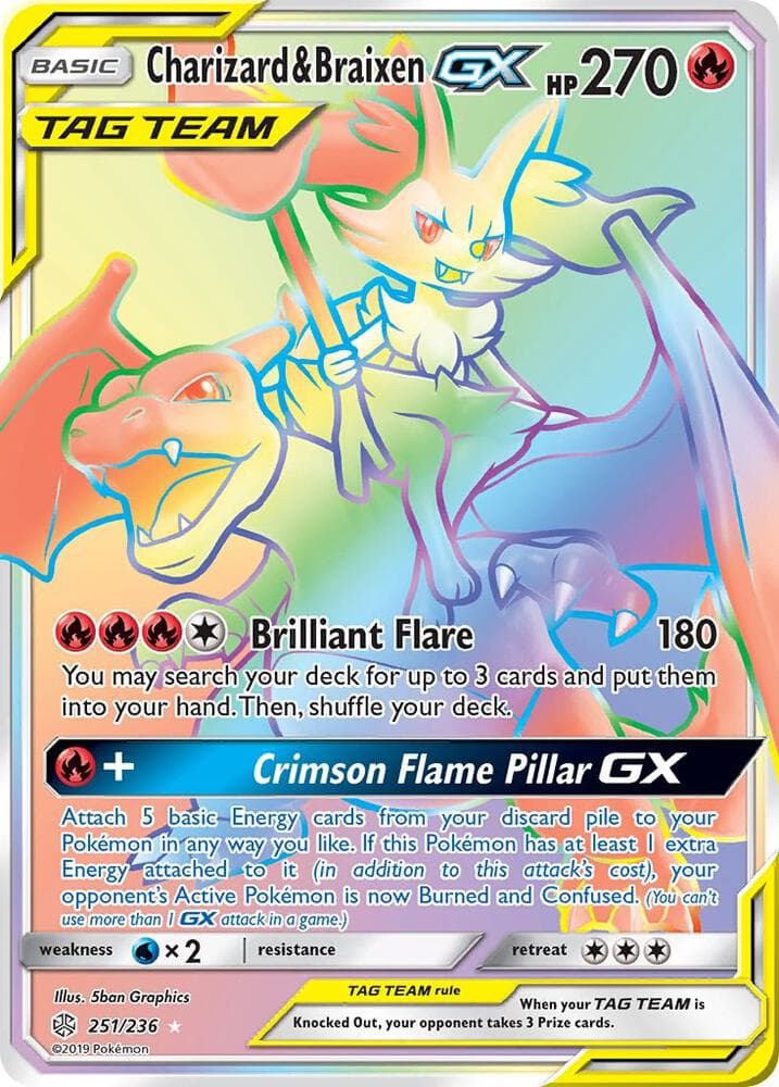 Charizard & Braixen GX Secret