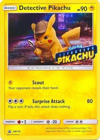 Detective Pikachu SM170 Stamped