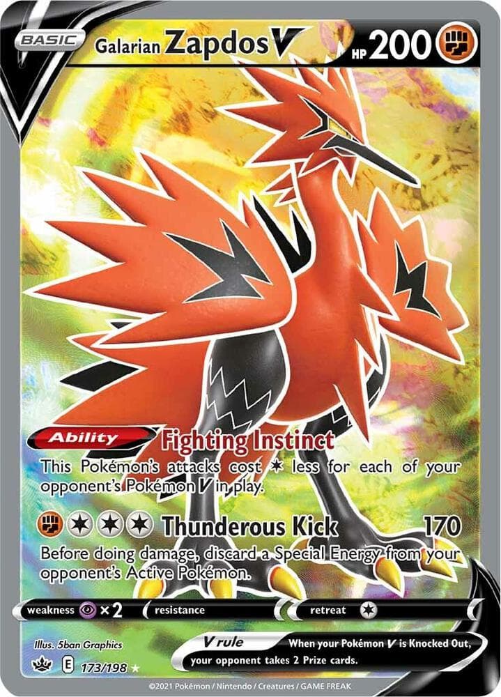 Galarian Zapdos V Full Art