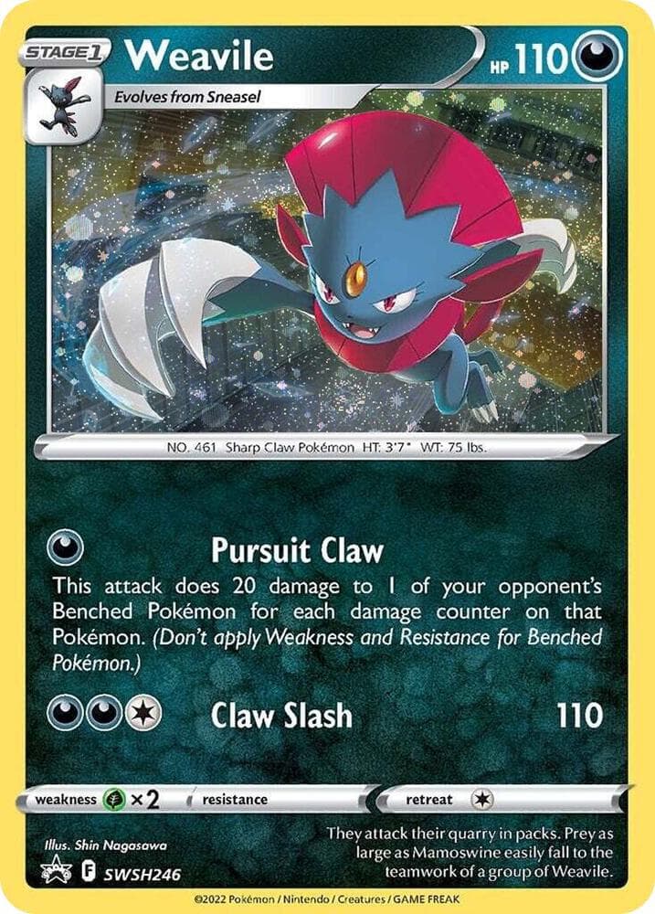 Weavile SWSH246 Cosmos Holo