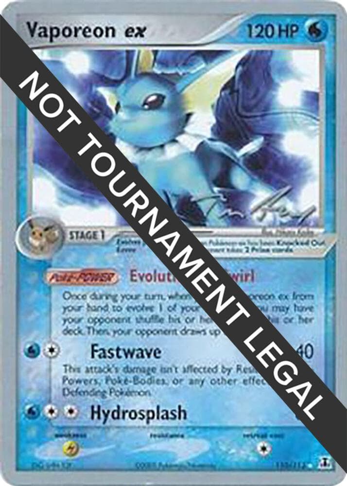 Vaporeon ex 2007 Tom Roos