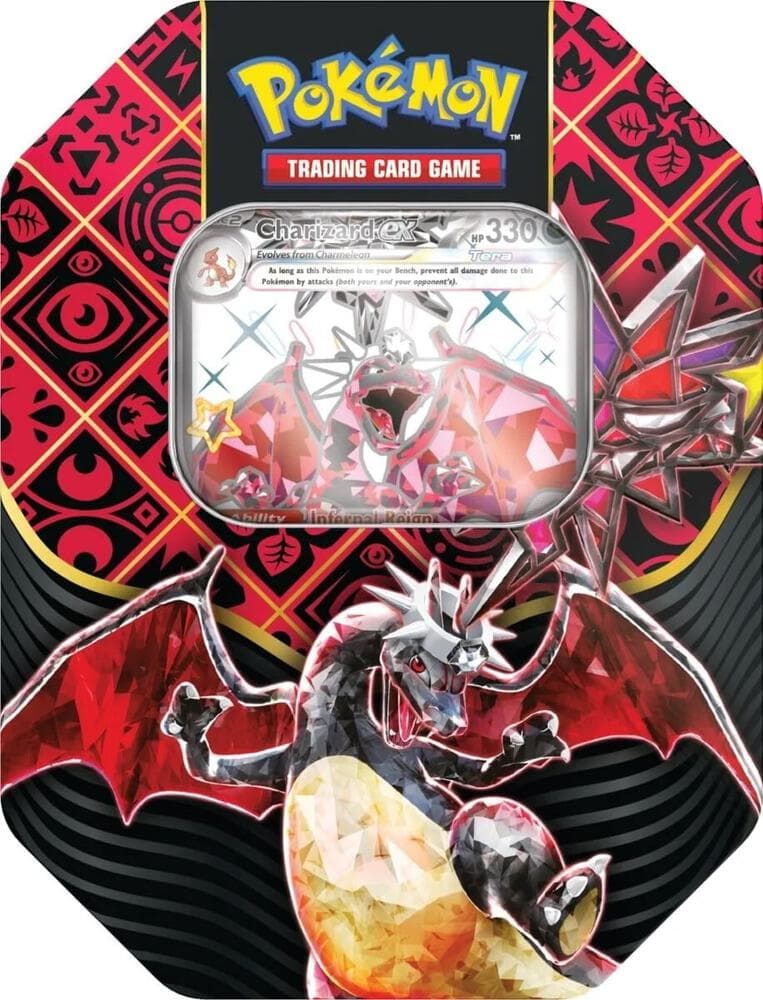 Paldean Fates International Tin Charizard ex