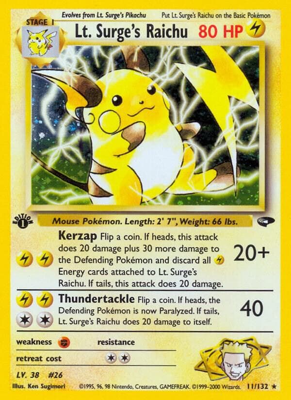 Lt Surges Raichu