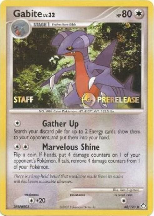 Gabite 48 123 Prerelease Staff
