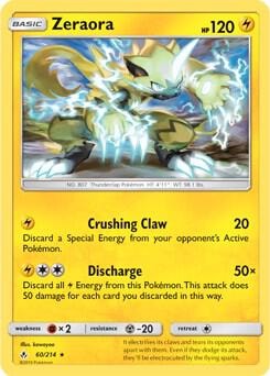 Zeraora 60 214 SM Unbroken Bonds Cracked Ice Holo