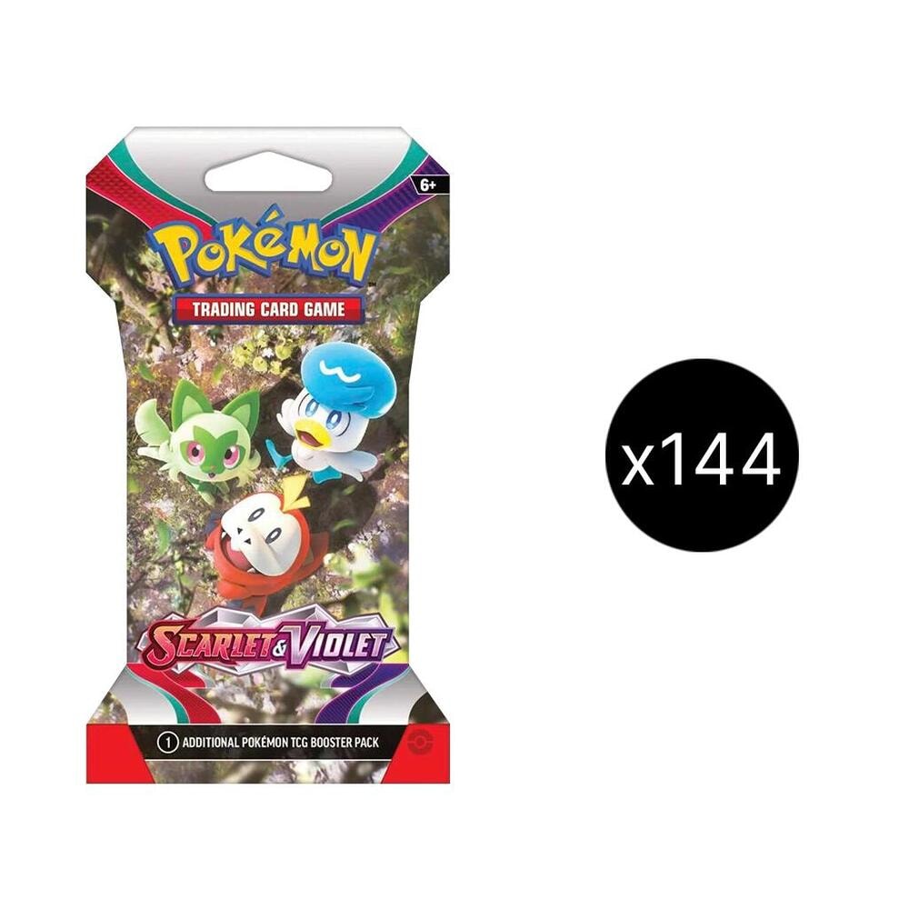 Scarlet and Violet Sleeved Booster Case