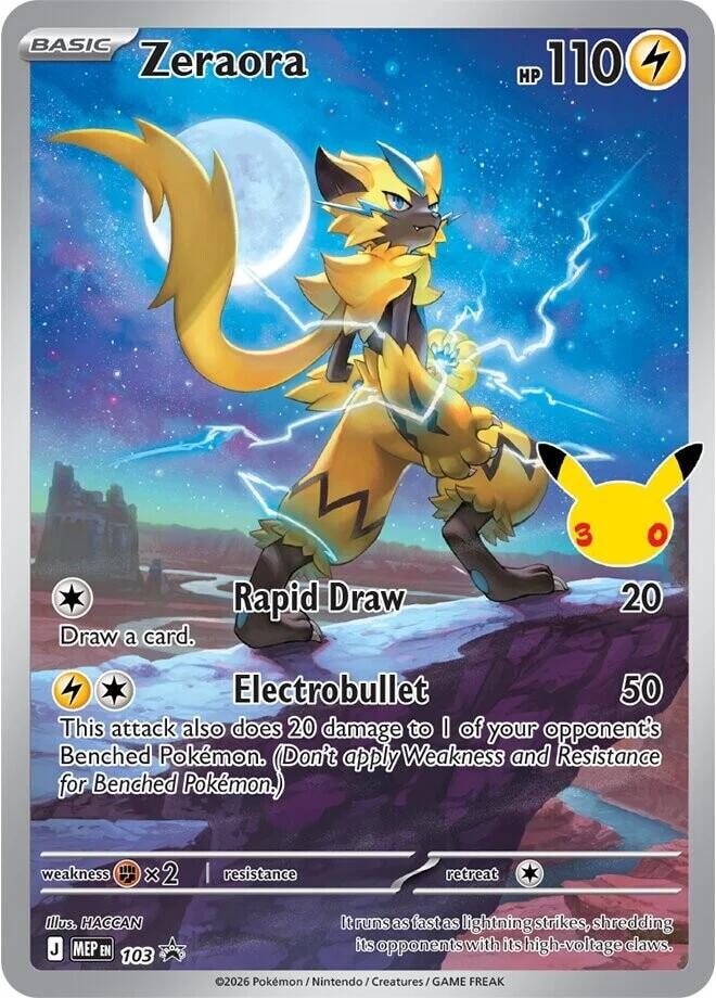 Zeraora 103 30th Celebration