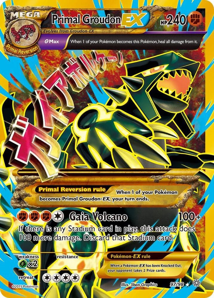 Primal Groudon EX Shiny Full Art