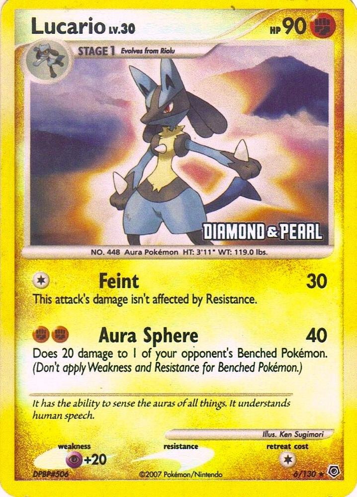 Lucario 6 130 Diamond & Pearl