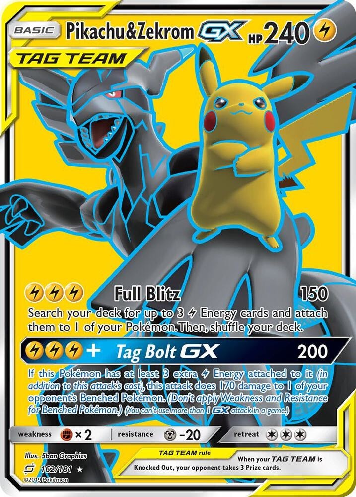 Pikachu & Zekrom GX Full Art