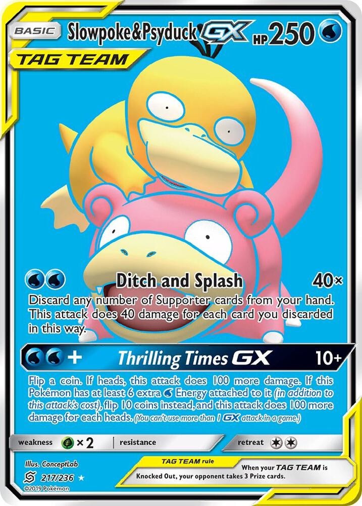 Slowpoke & Psyduck GX Full Art