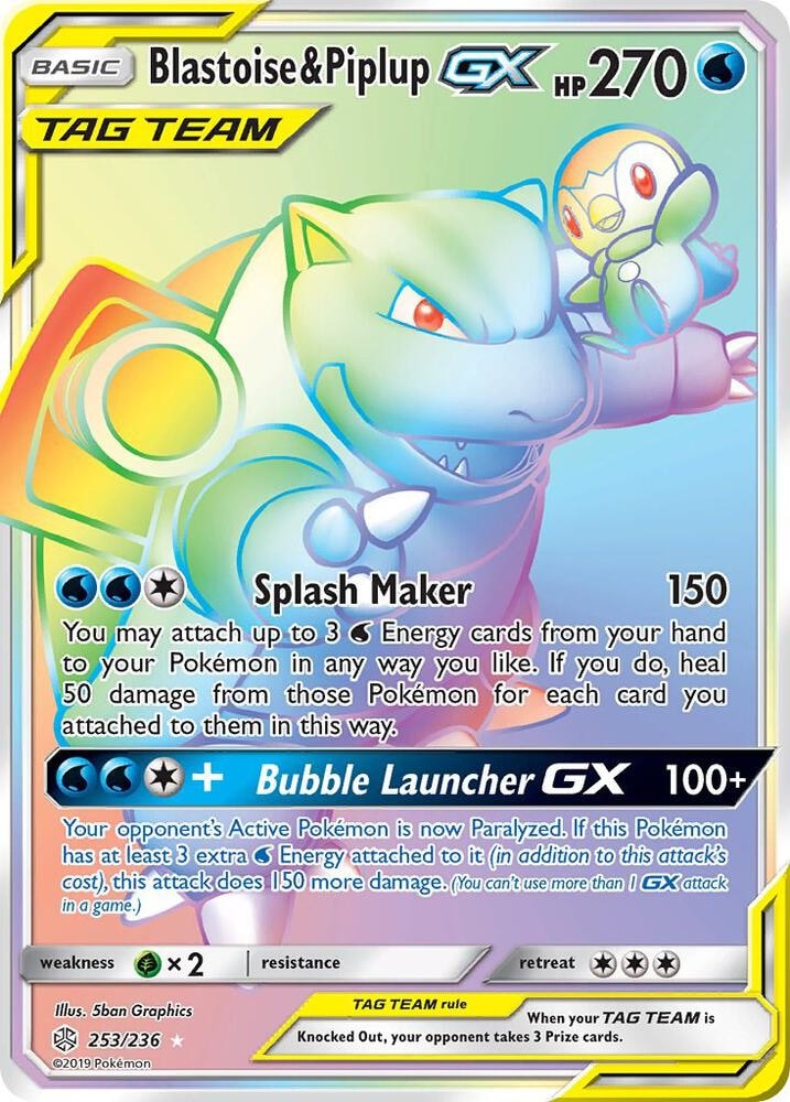Blastoise & Piplup GX Secret
