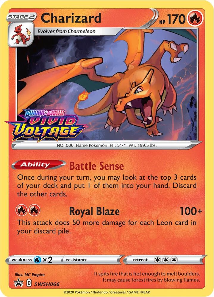Charizard SWSH066 Prerelease