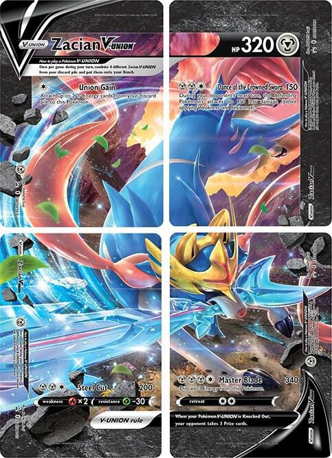 Zacian V UNION Set of 4