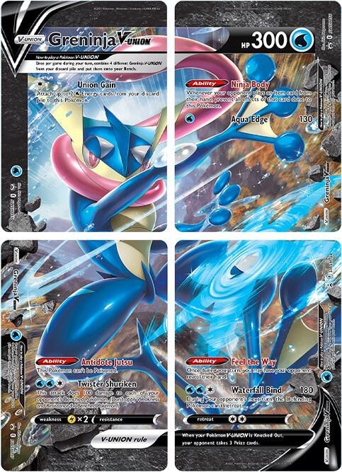 Greninja V UNION Set of 4