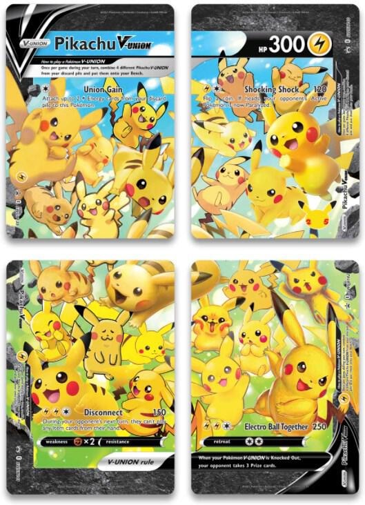 Pikachu V Union Set of 4