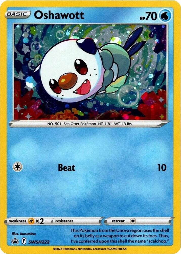 Oshawott SWSH222 Cosmo Holo