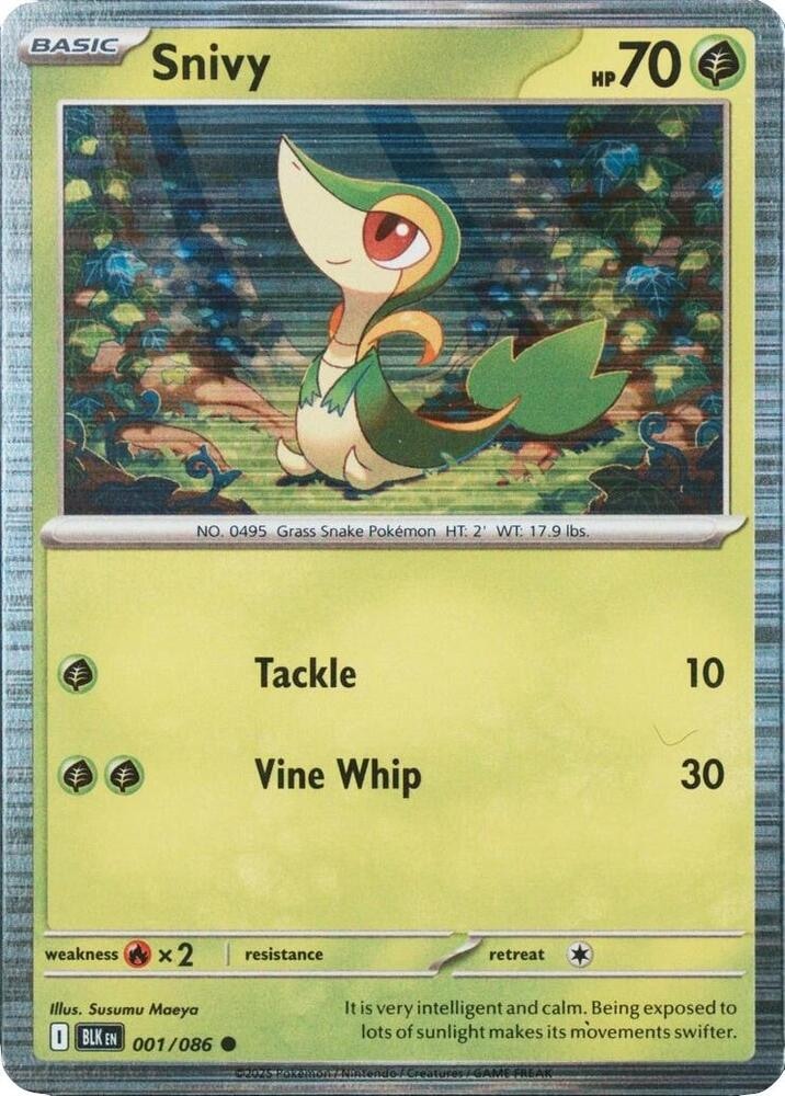 Snivy 001 086 Unova Poster Collection