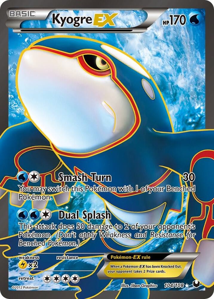 Kyogre EX 104 Full Art