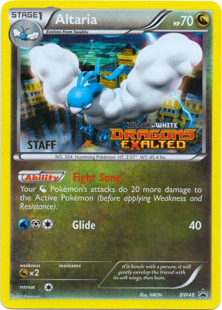Altaria BW48 Prerelease Staff
