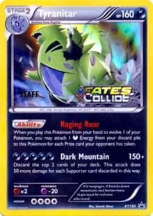 Tyranitar XY130 Prerelease Staff