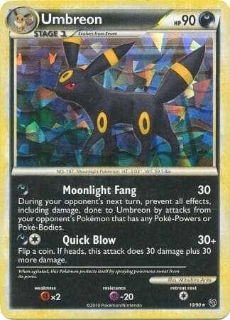 Umbreon 10 90 Cracked Ice Holo