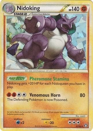 Nidoking 6 102 Cracked Ice Holo