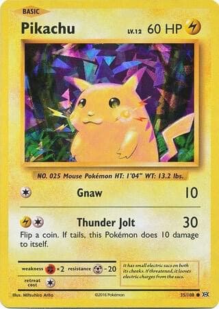 Pikachu 35 108 Cracked Ice Holo