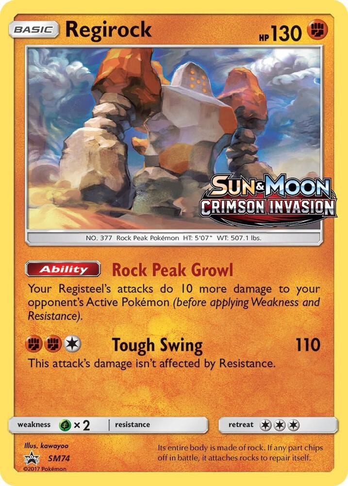 Regirock SM74 Prerelease