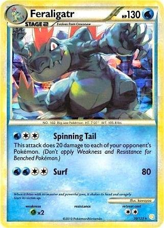 Feraligatr 20 123 Cracked Ice Holo