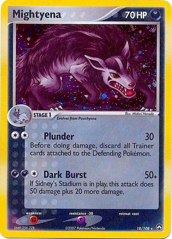 Mightyena 18 108 Cosmos Holo