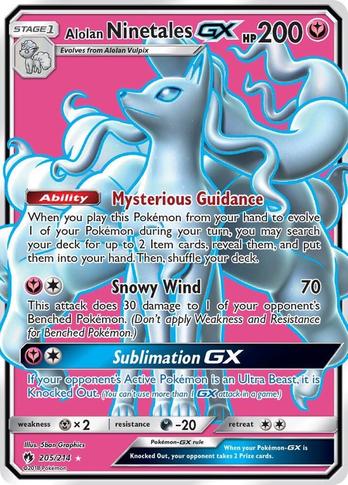 Alolan Ninetales GX Full Art