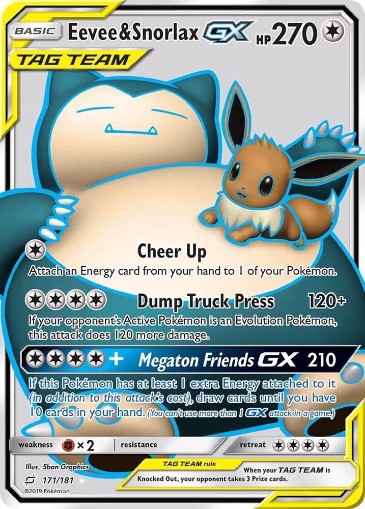 Eevee & Snorlax GX Full Art