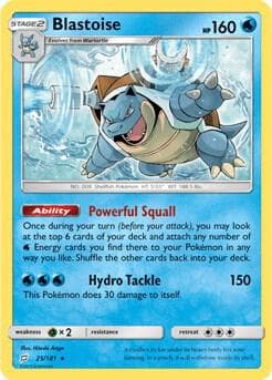 Blastoise 25 181 Cracked Ice Holo