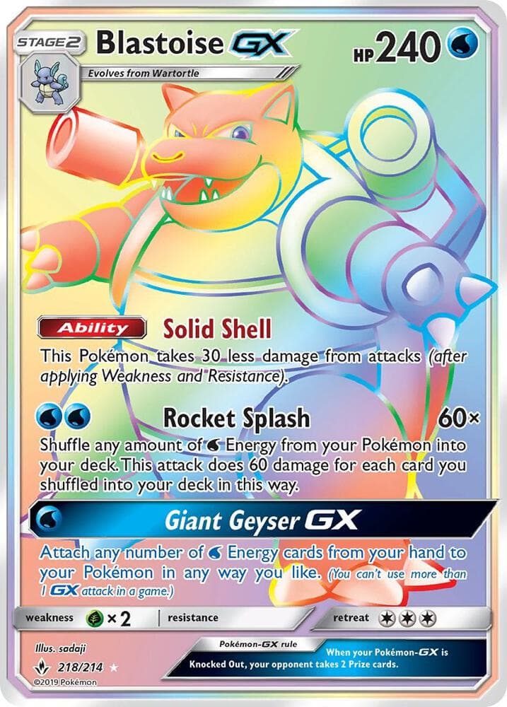 Blastoise GX Secret