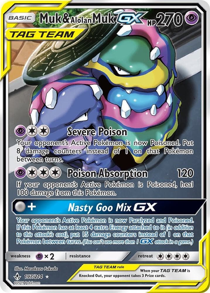 Muk & Alolan Muk GX 197 Full Art