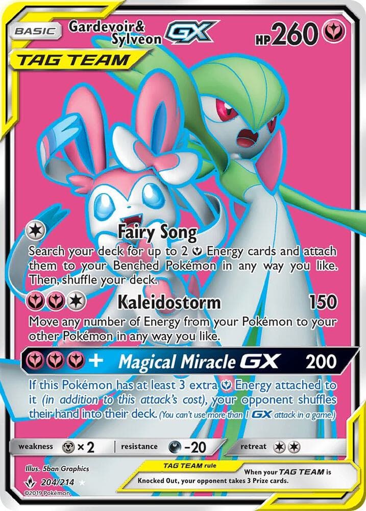 Gardevoir & Sylveon GX 204 Full Art