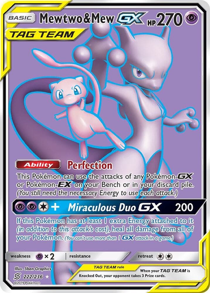 Mewtwo & Mew GX Full Art