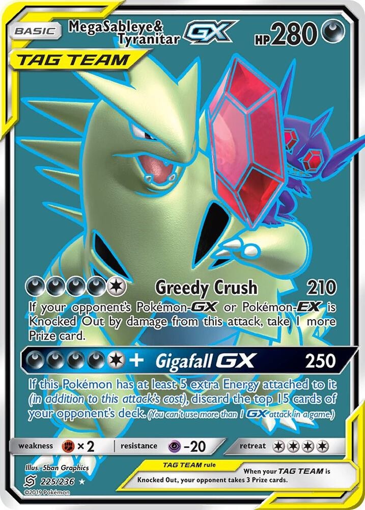 Mega Sableye & Tyranitar GX Full Art