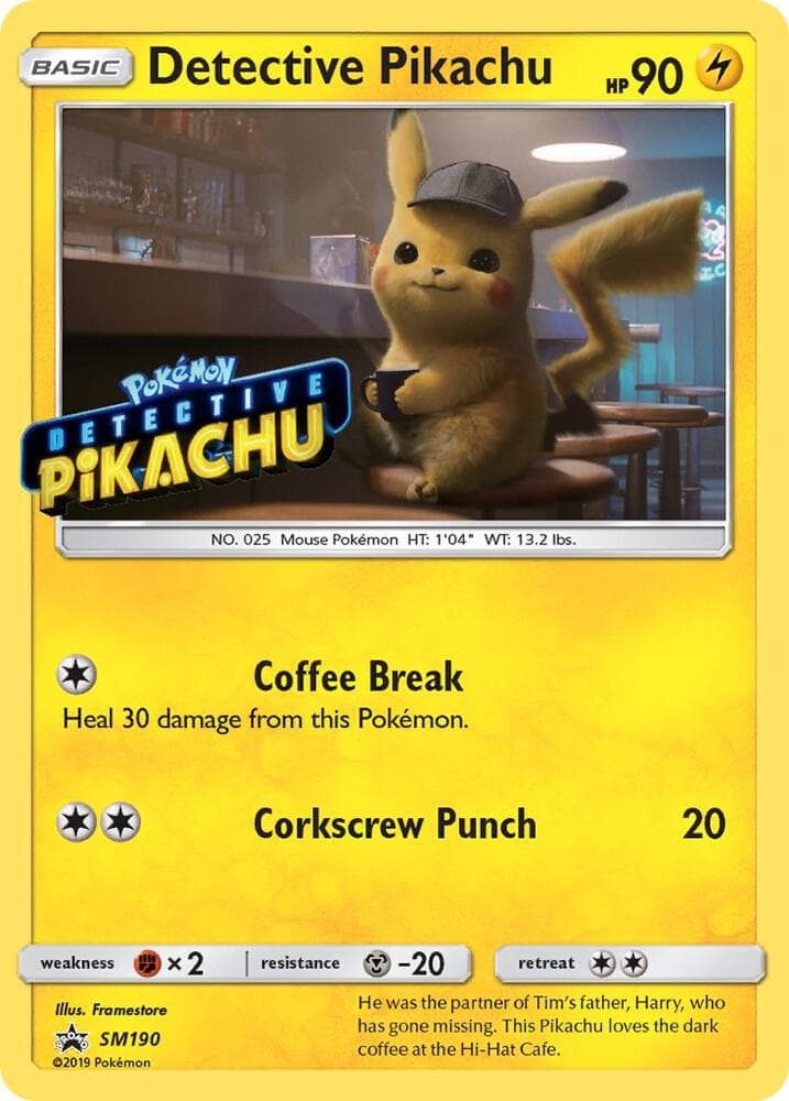 Detective Pikachu SM190 Stamped