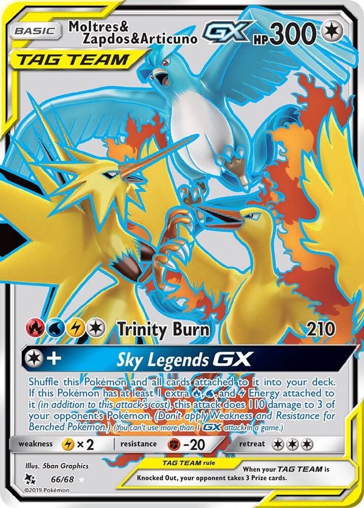 Moltres & Zapdos & Articuno GX Full Art