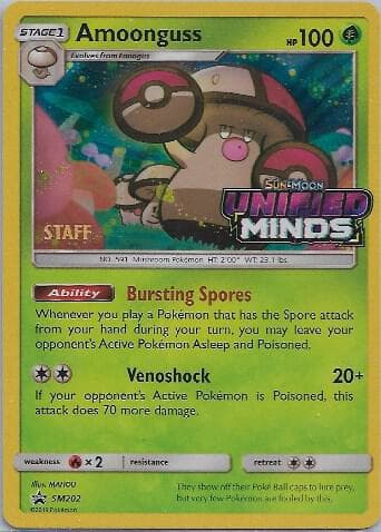 Amoonguss SM202 Prerelease Staff