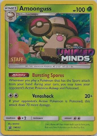 Amoonguss SM202 Prerelease Staff